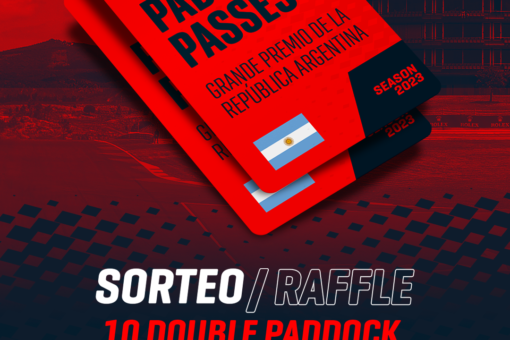 WE RAFFLE 10 DOUBLE PADDOCK PASSES FOR THE ARGENTINA GP!